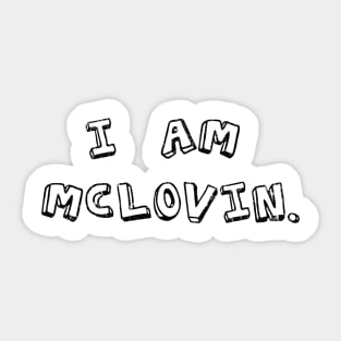 I Am Mc Lovin. Sticker